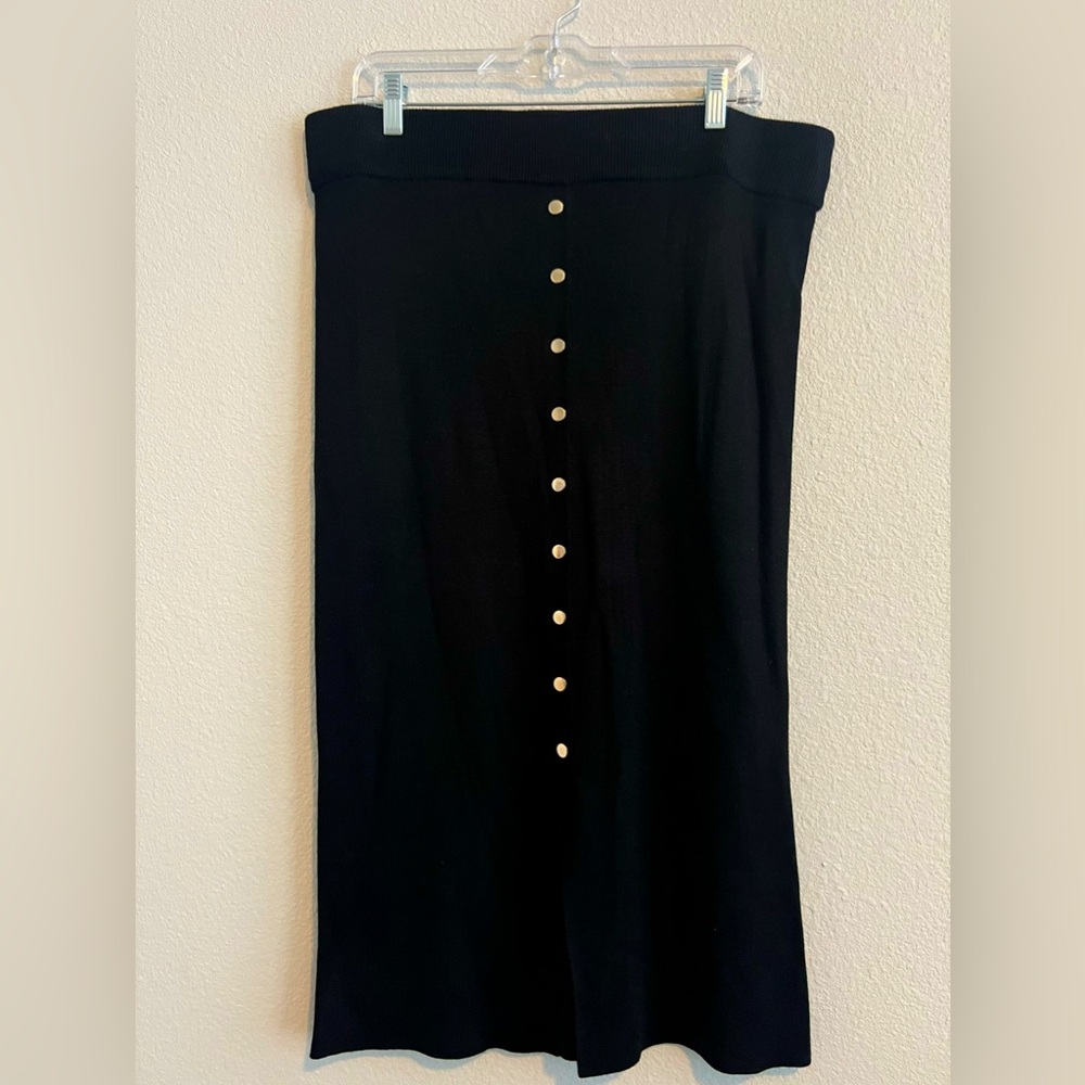 NWT The Limited Midi Black Sweater Skirt - Size XL